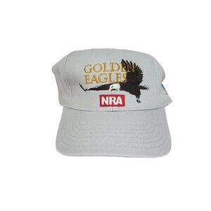 Capamerica NRA Golden Eagles Adjustable Hat Strap Back Made In The USA